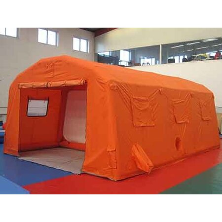 30㎡洗消充氣帳篷（橘紅色）